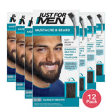 Just For Men Mustache & Beard Darkest Brown (Pack of 12)
