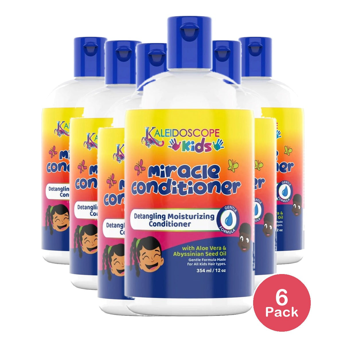 Kaleidoscope Kids Miracle Detangling Conditioner 12 Oz (Pack of 6)