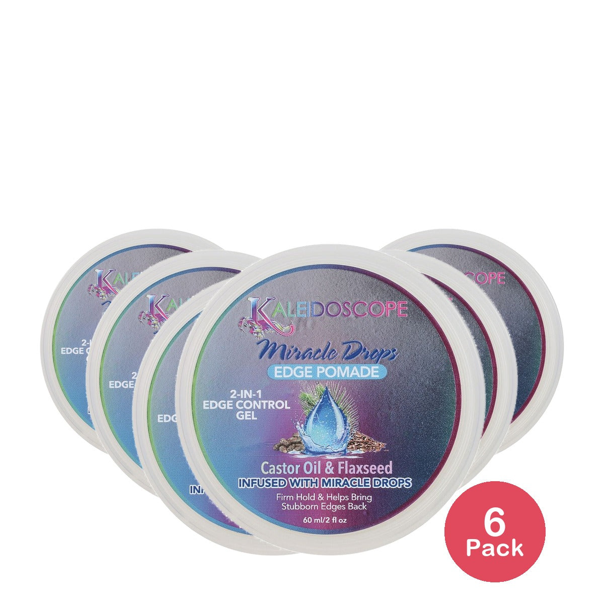 Kaleidoscope Miracle Drops Edge Pomade 2 Oz (Pack of 6)