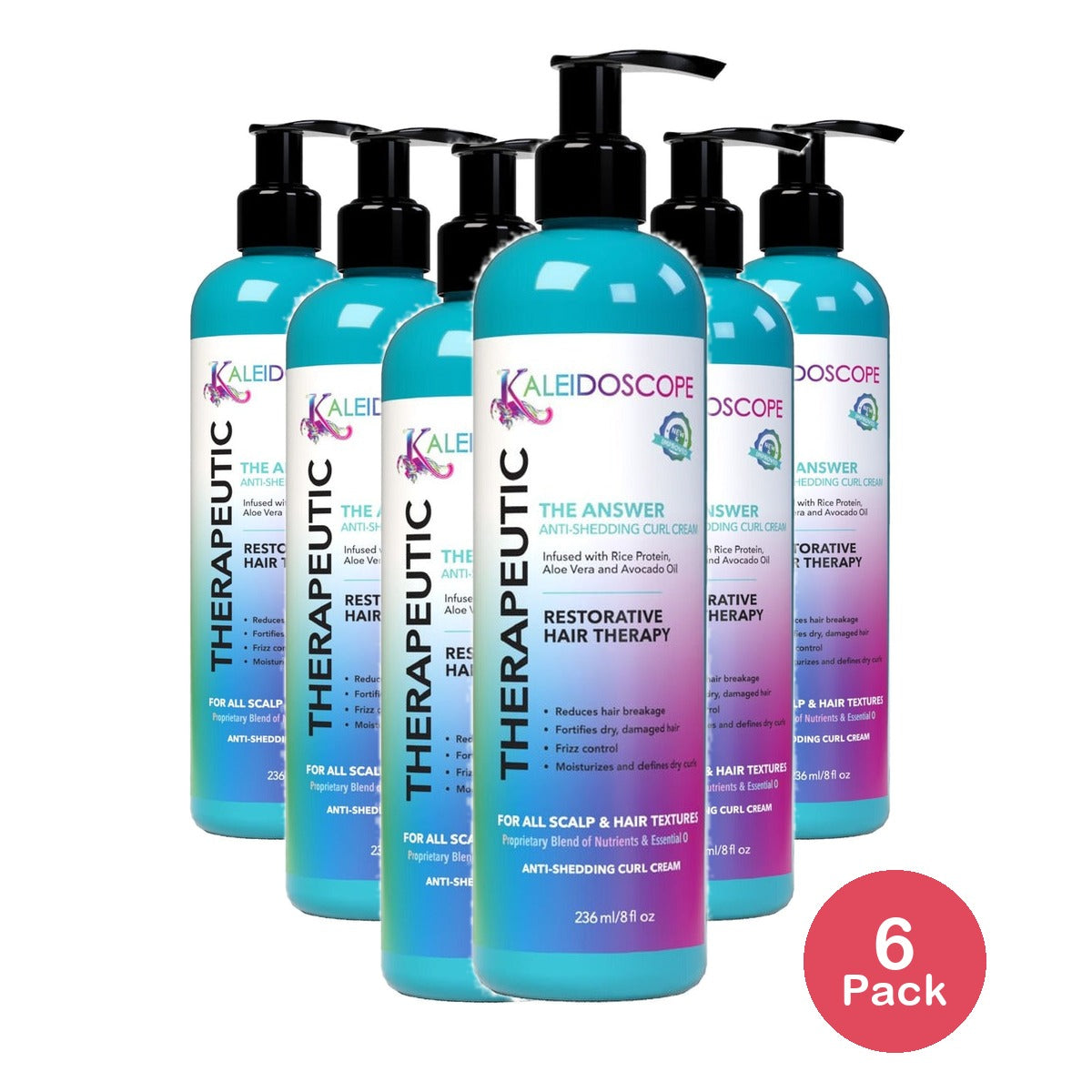 Kaleidoscope Therapeutic The Answer Restorative Hair Therapy 8 Oz (Pack of 6)