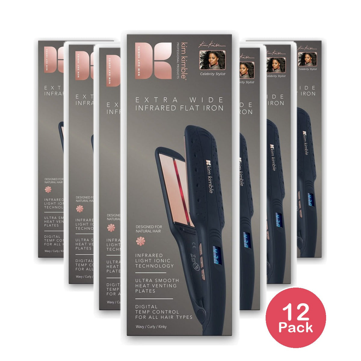 Kim Kimble Infrared 2" Flat Iron (Pack of 12)