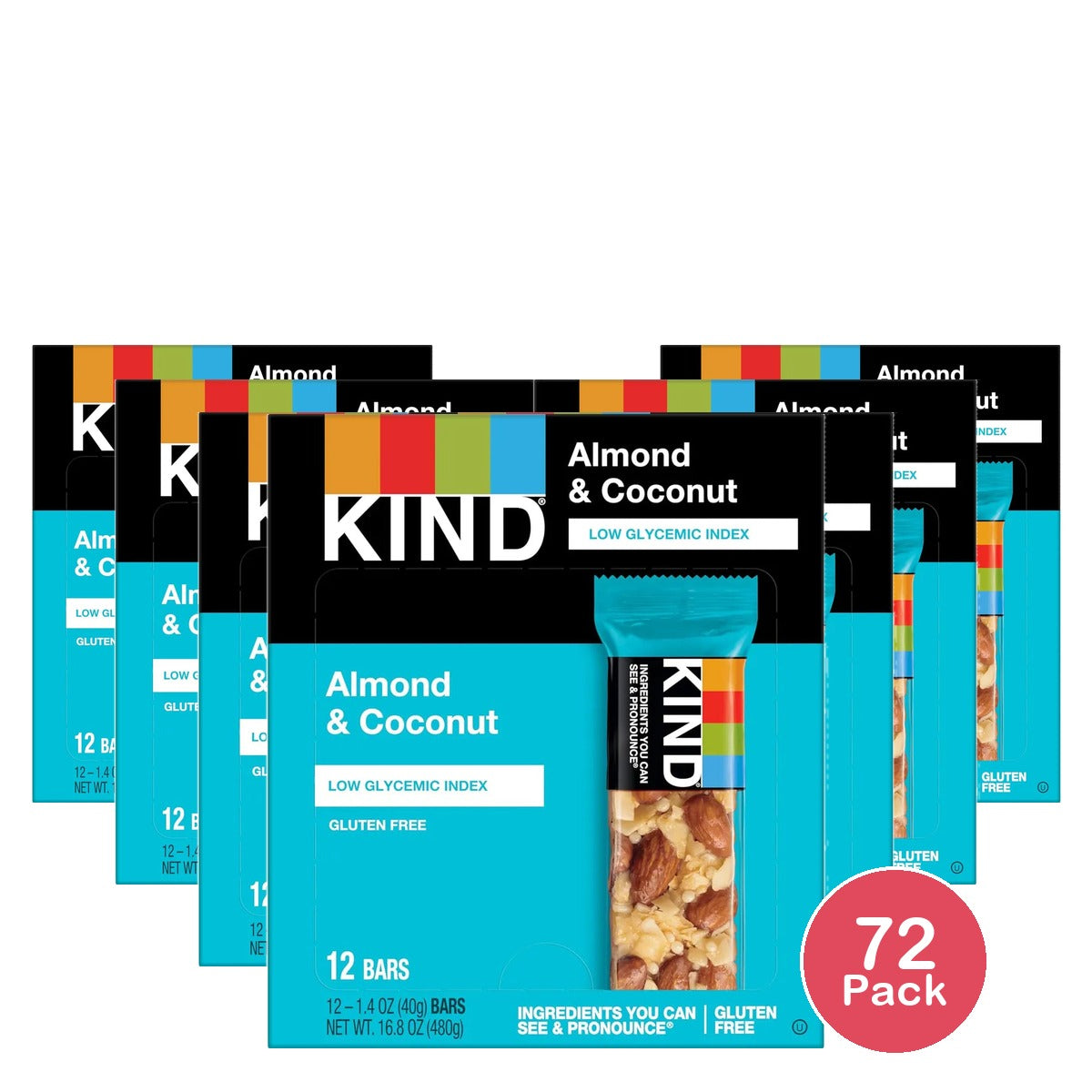 Kind Fruit And Nut Bar Almond And Coconut 1.4Oz (Pack of 72)