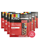 Kind Fruit And Nut Bar Dark Chocolate And Cherry Cashew 1.4Oz (Pack of 72)