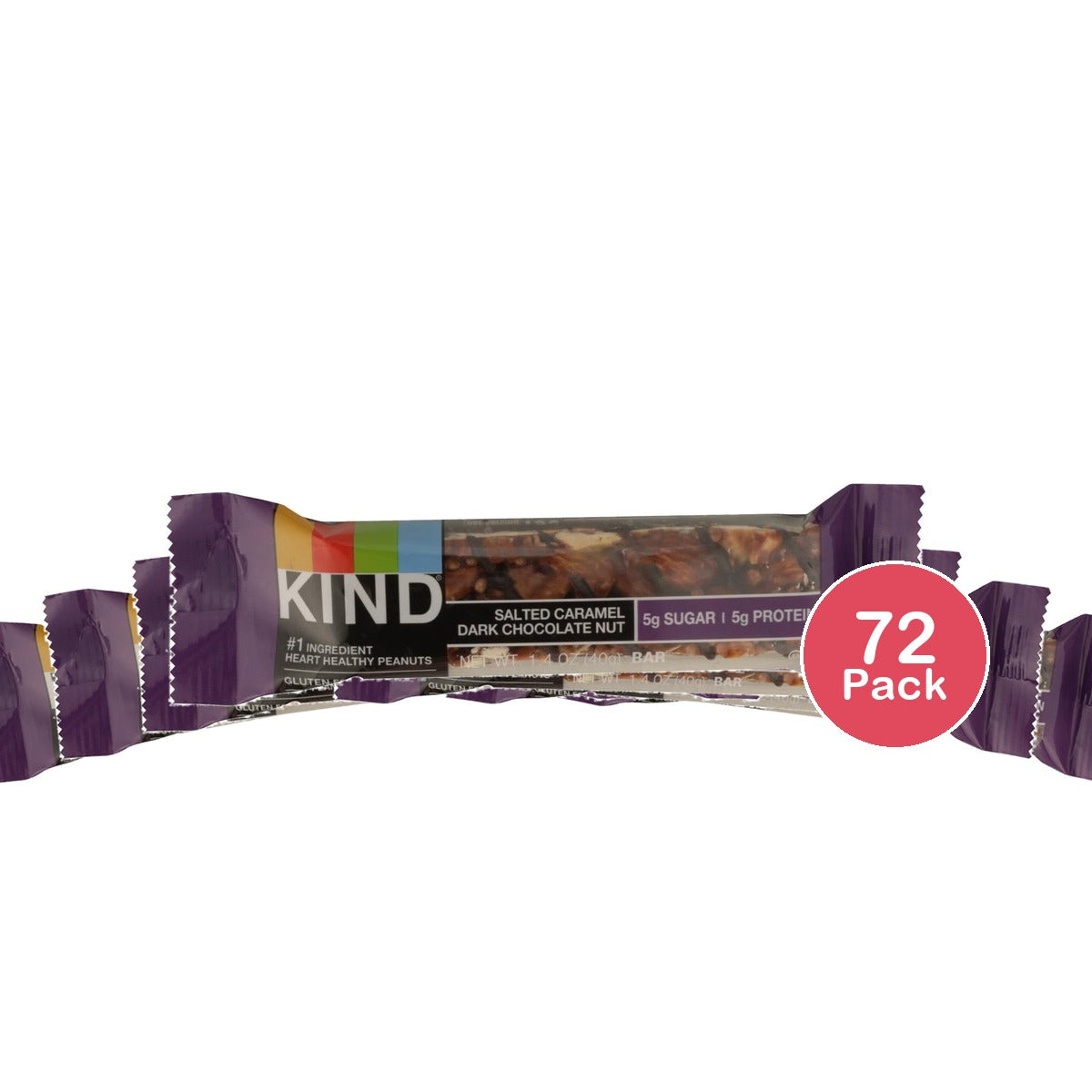 KIND Snack Bar Salted Caramel Dark Chocolate - 1.4 oz (Pack of 72)