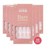 KISS Bare But Better Press On Nails 28 Count (Pack of 36)