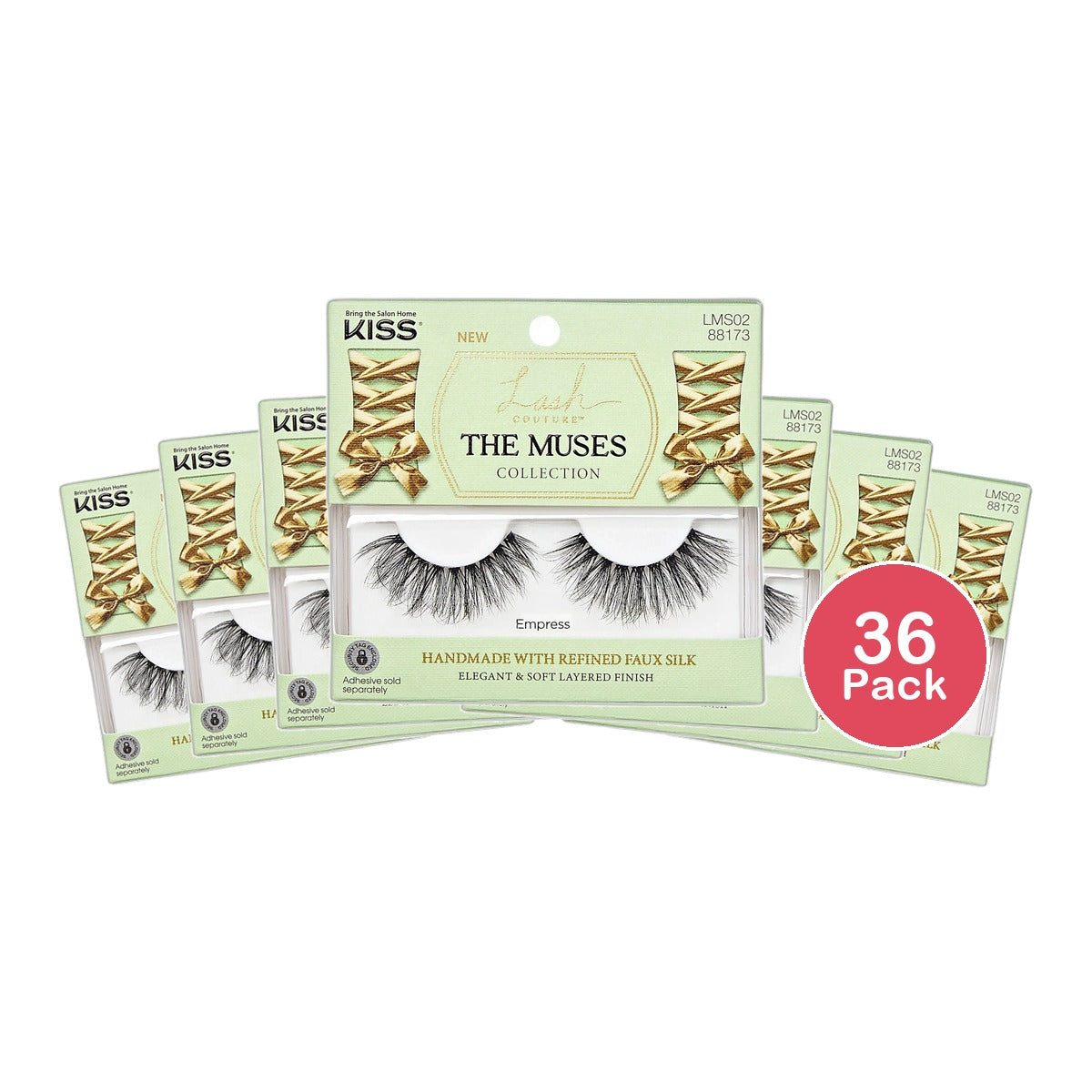 Kiss Couture Muses False Eyelashes Collectio Empress 1 Pair 0.32Oz (Pack Of 36)