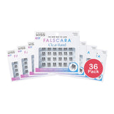 KISS Products Falscara Clear Band Lash Extension Kit - Wisps - 24ct (Pack of 36)