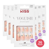 KISS Voguish Fantasy Press-On Nails Medium Coffin (Pack of 36)