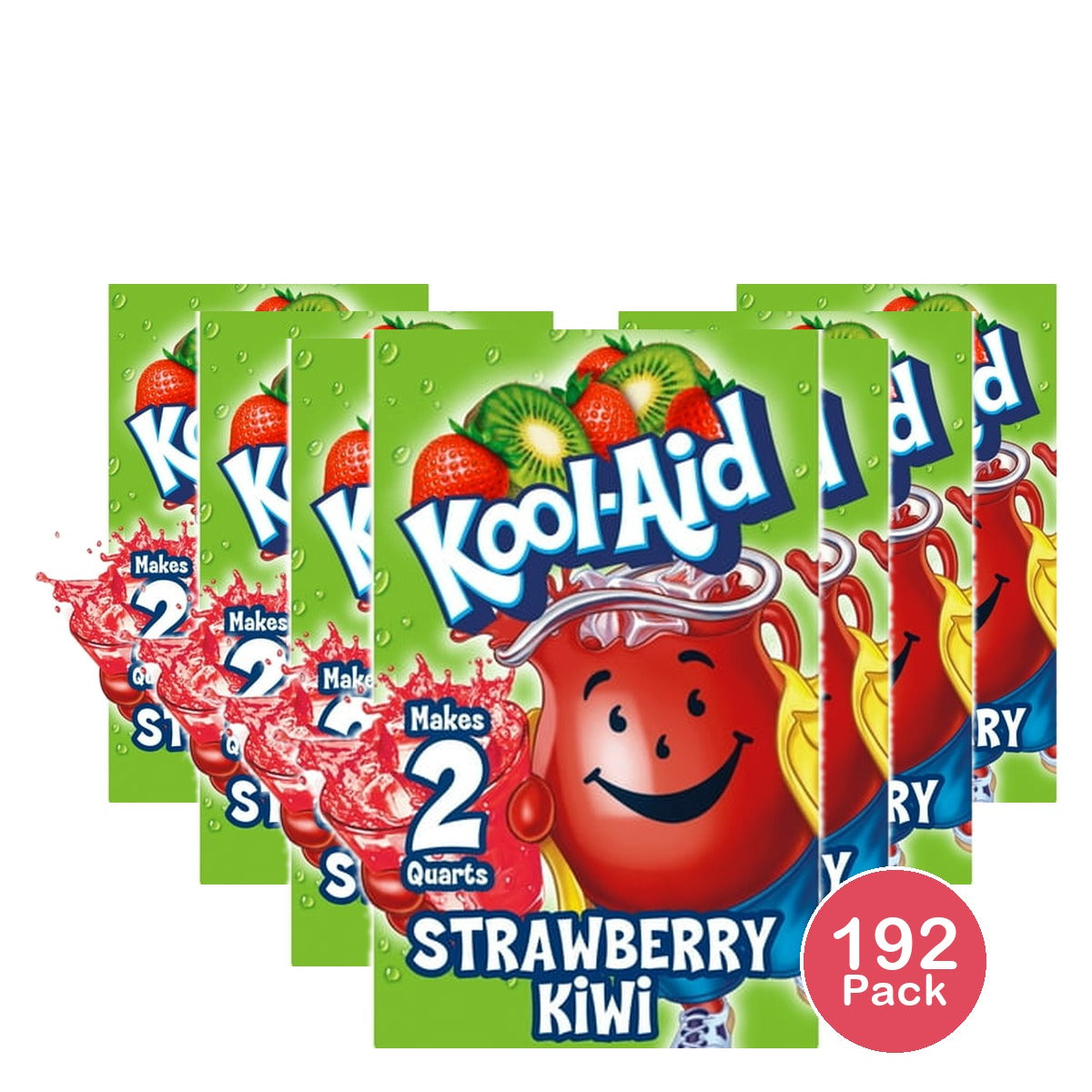 Kool-Aid Strawberry Kiwi Unsweetened Drink Mix 0.17 Oz (Pack of 192)