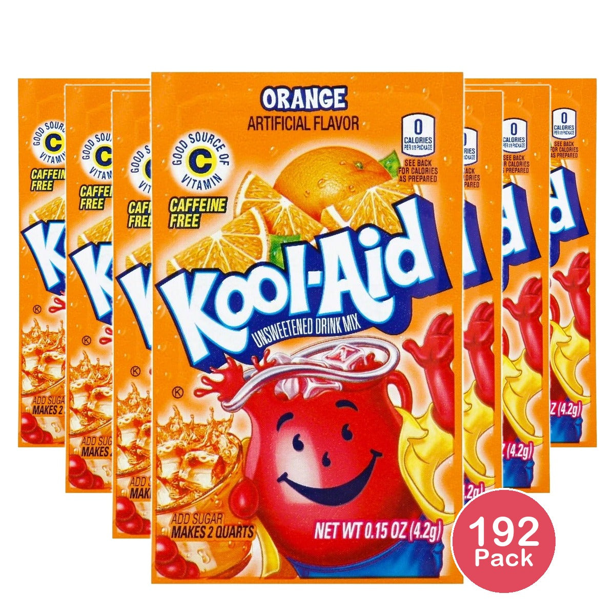 Kool-Aid Unsweetened Orange Powder 0.15 Oz (Pack of 192)