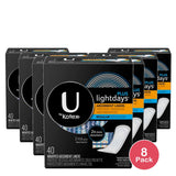 Kotex Balance Wrapped Panty Liners Regular 40 Count (Pack of 8)