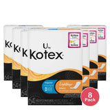 Kotex Clean & Secure Panty Liners Light 64 Count (Pack of 8)