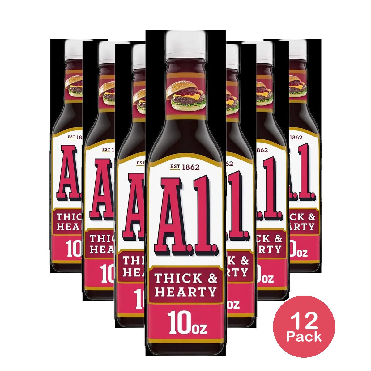 Kraft A.1. Thick & Hearty Steak Sauce 10 oz (Pack of 12)