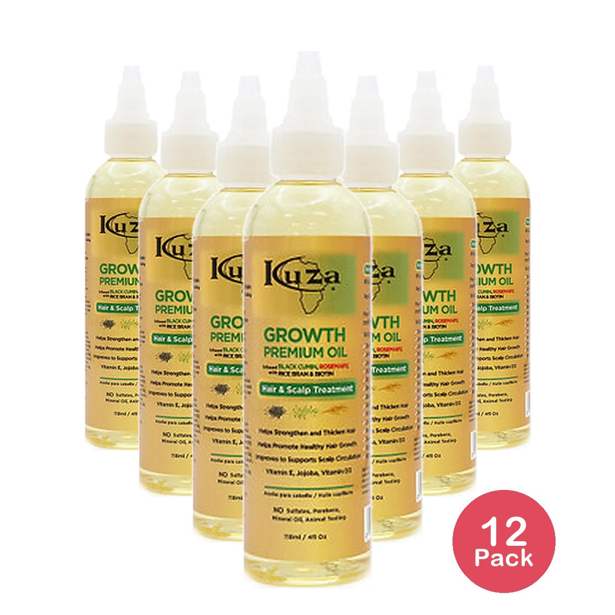 Kuza Growth Premium Oil 4 Fl Oz (Pack of 12)