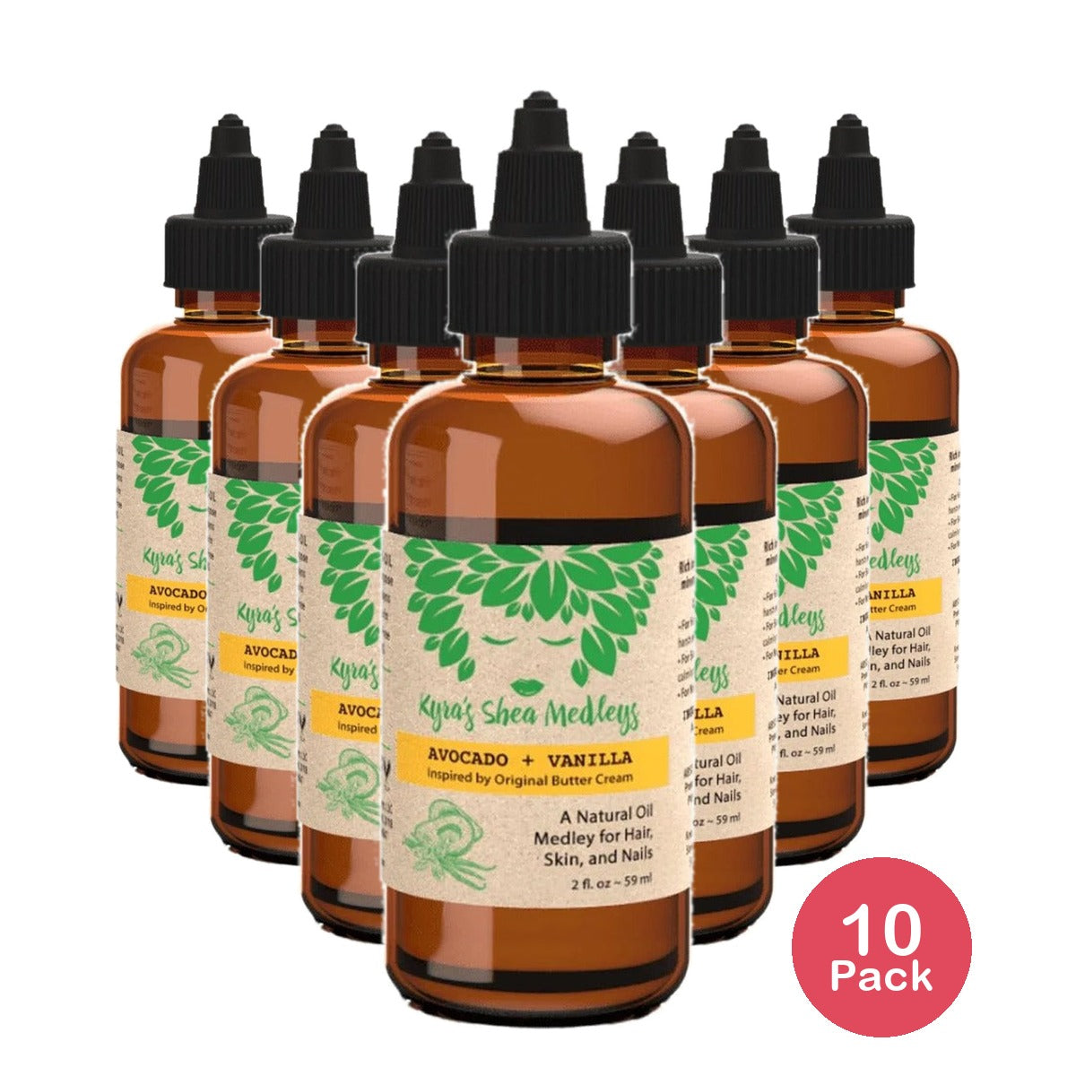 Kyra's Shea Avocado + Vanilla Oil 2 Oz (Pack of 10)
