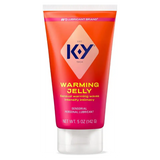 K-Y Warming Jelly Lube Sensorial Personal Lubricant Glycol Based Formula Safe 5 Oz (Pack of 24)