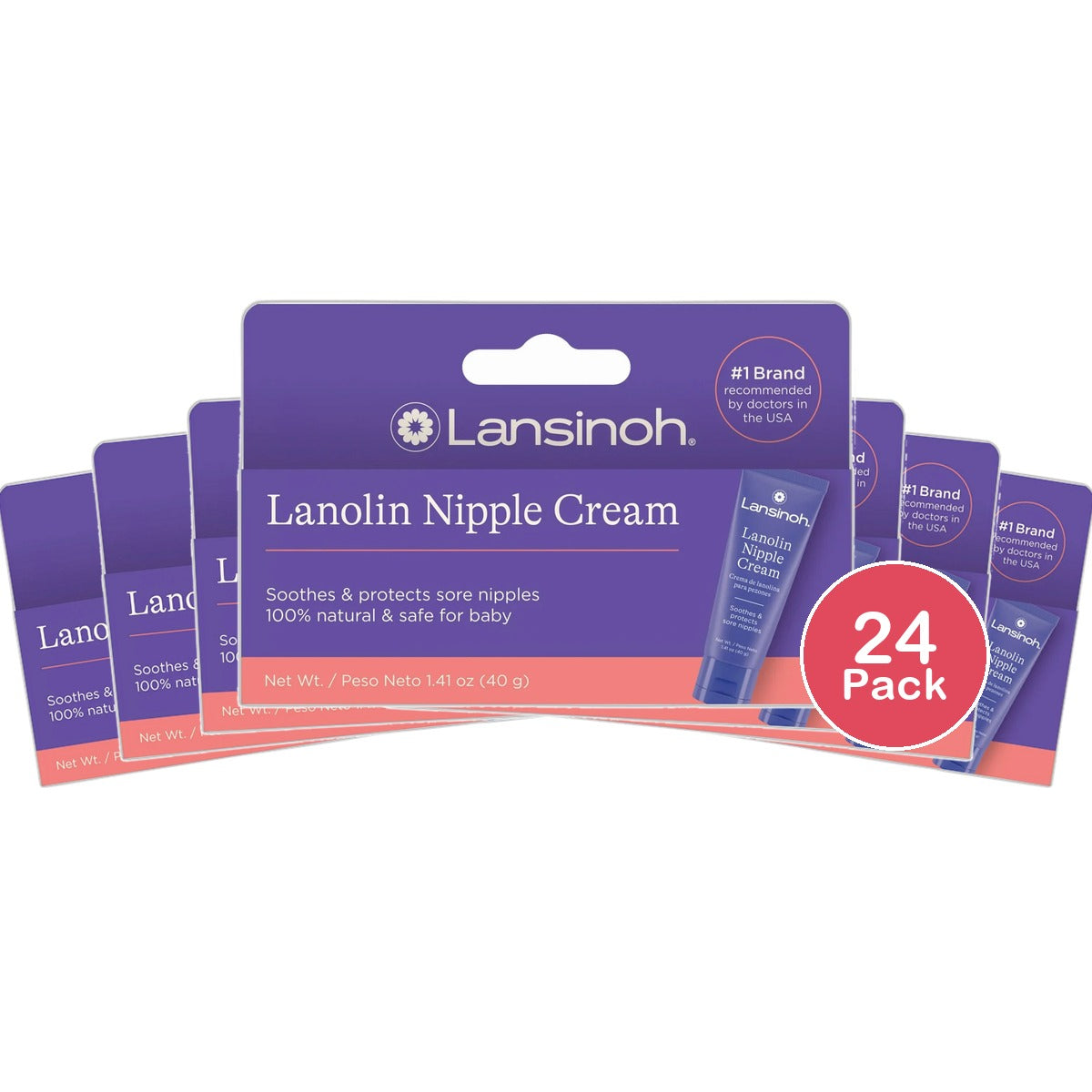 Lansinoh Hpa Lanolin Nipple Cream For Breastfeeding Mothers 1.41Oz (Pack of 24)