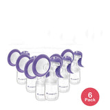 Lansinoh Manual Breast Pump Portable Hand Pump for Breastfeeding 12.8oz (Pack of 6)