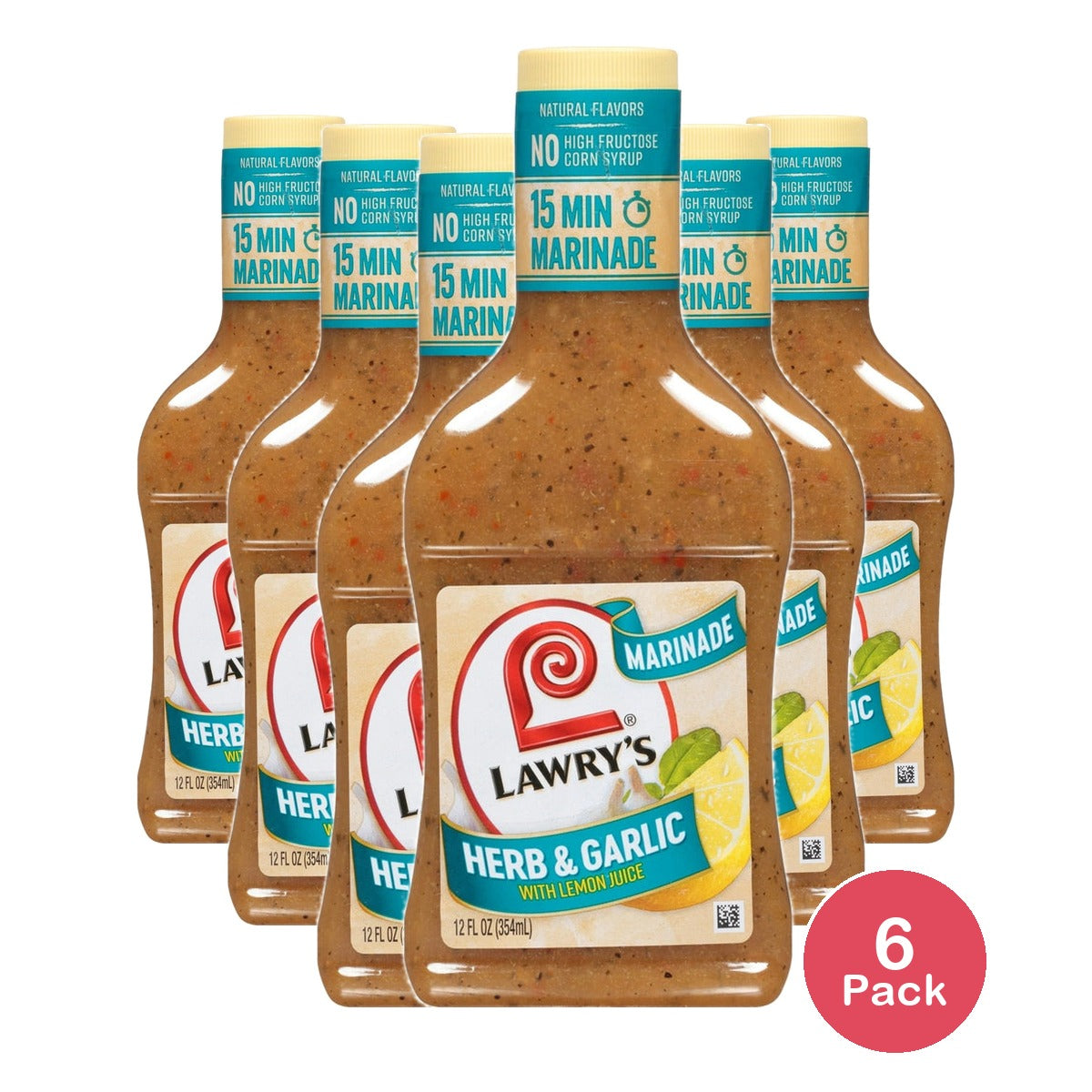 Lawry's Herb & Garlic With Lemon Marinade 12 Fl. Oz (Pack of 6)