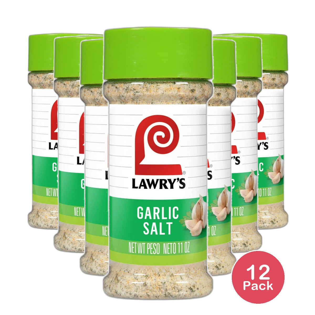 Lawrys Classic Coarse Ground Garlic Salt 11Oz (Pack of 12)