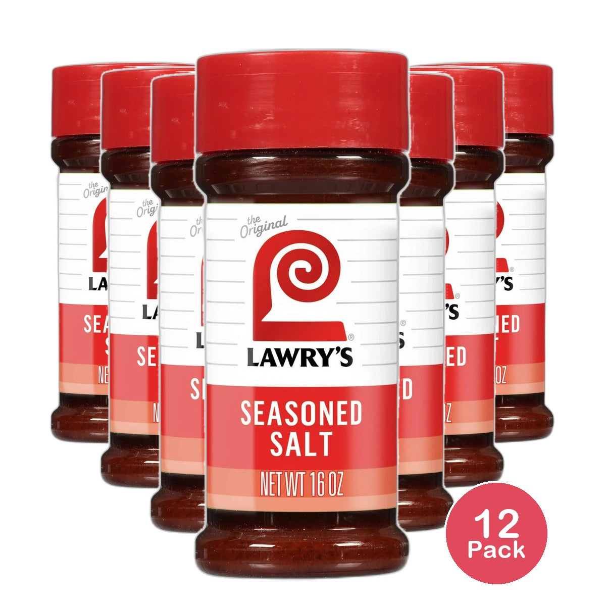 Lawrys Economy Size Seasoned Salt Mixed Spices and Seasonings 16Oz (Pack of 12)