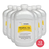 Laxative Unflavored Liquid 16 oz. 99% Strength Mineral Oil (Pack of 12)