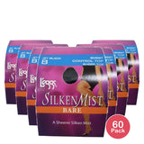 Leggs Silken Mist Bare Pantyhouse, Control Top, Sheerer Size B, Jet Black (Pack of 60)
