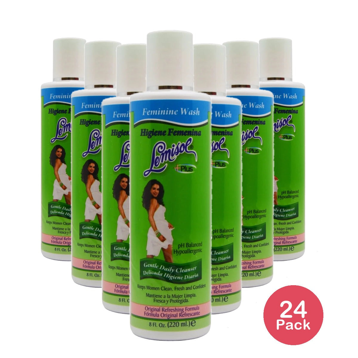 LEMISOL PLUS FEMININE WASH 8OZ (Pack of 24)
