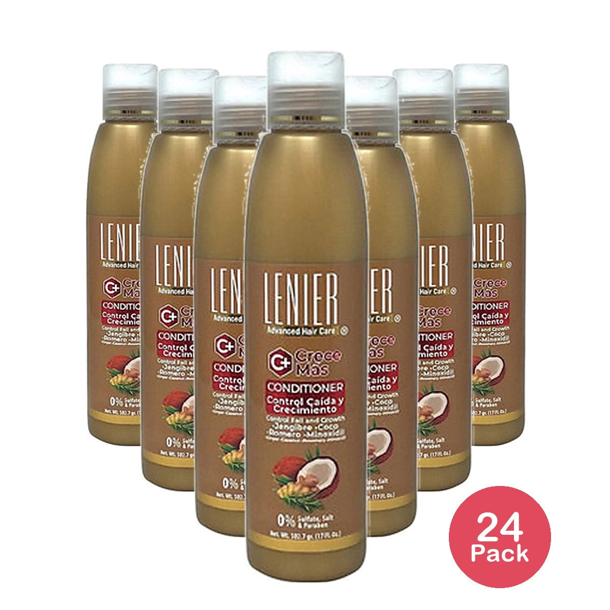 Lenier Crece Mas Conditioner 17 Oz (Pack of 24)