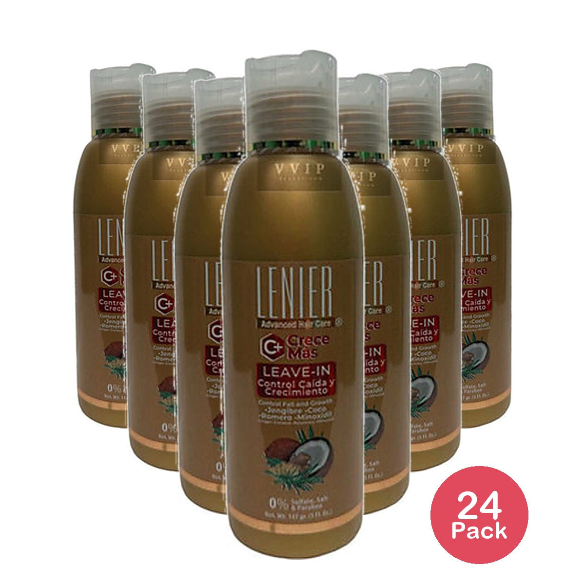 Lenier Crece Mas Leave-In Conditioner 5 Oz (Pack of 24)