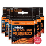 Lifestyles Classic Collection Ultra Sensitive Ribbed Condoms3 Ea 0.7oz (Pack of 144)