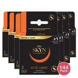 Lifestyles Skyn Non-Latex Lubricated Condoms Large3 ea 0.7oz (Pack of 144)