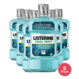 Listerine Antiseptic Cool Mint Mouthwash 33.8Oz (Pack of 6)