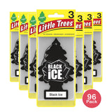 Little Trees Air Air Freshener Tree Black Ice (Pack of 96)
