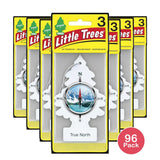 Little Trees Car Air Freshener Hanging Paper True North 3 Count 6.4oz (Pack of 96)