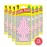 Little Trees Car Air Freshner Bubble Gum 0.63Oz (Pack of 72)