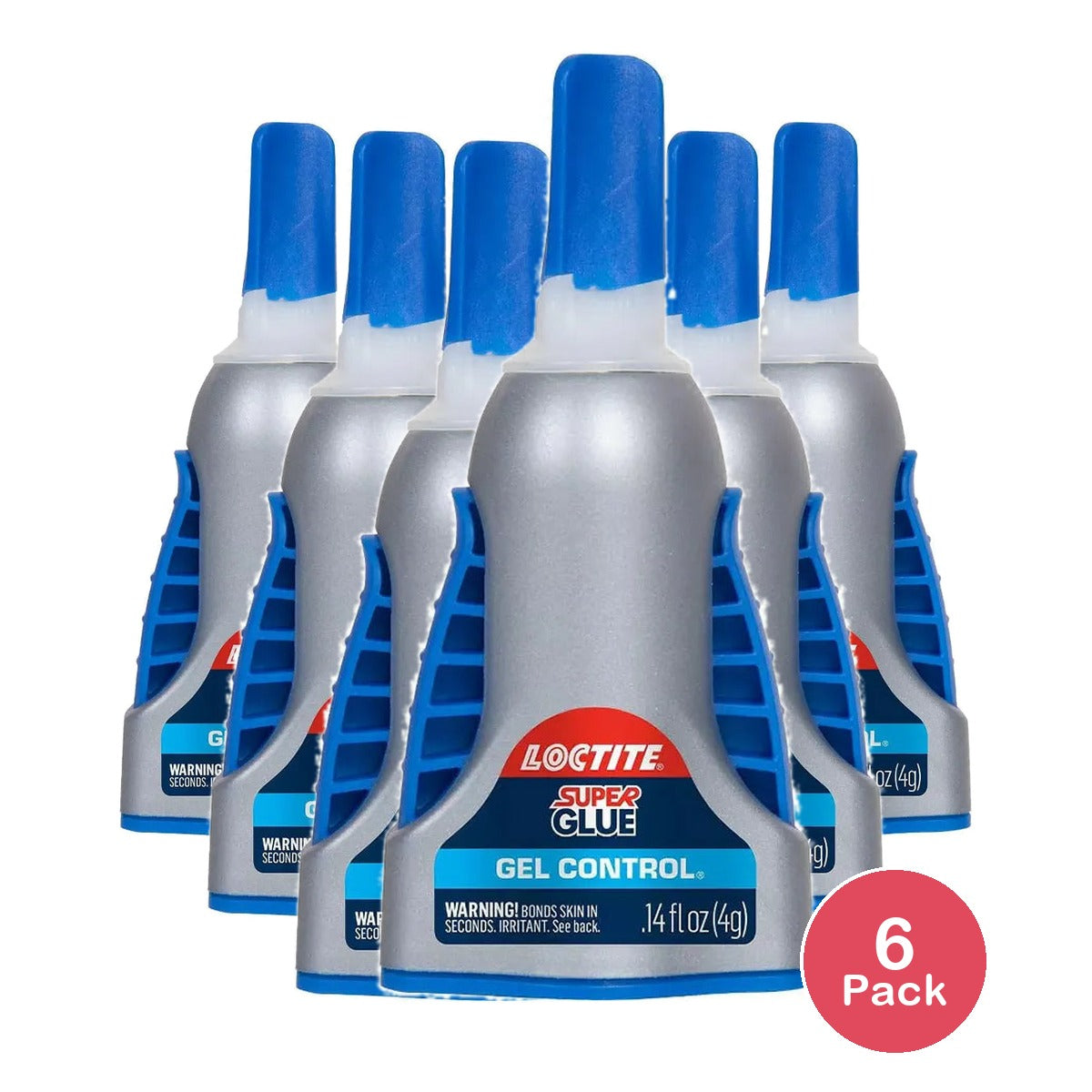 Loctite Super Glue Easy Squeeze Gel 0.14Oz (Pack Of 6)