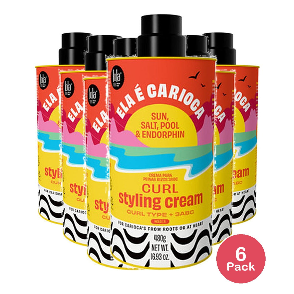 Lola Ela E Carioca Hair Relaxer Cream 16.93 Oz (Pack of 6)