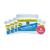 Long Aid Curl Activator Gel Regular 10.5oz 10oz (Pack of 6)