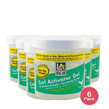 Long Aid Curl Activator Hair Styling Gel Extra Hold 15oz. Moisturizing Unisex (Pack of 6)