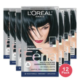 Loreal Feria Multi Faceted Shimmering Hair Color #21 Starry Night 10.4oz (Bright Black)1 Ea (Pack of 12)