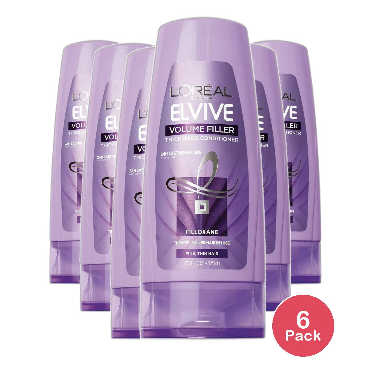 Loreal Paris Advanced Haircare Volume Filler Thickening Conditioner 12.6Oz (Pack of 6)