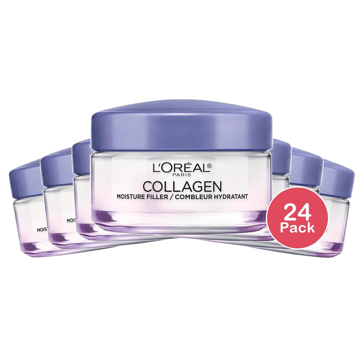 Loreal Paris Collagen Moisture Filler Facial Day and Night Cream 1.7Oz (Pack of 24)