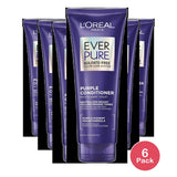 L'Oreal Paris EverPure Sulfate Free Purple Conditioner 6.8oz (Pack of 6)