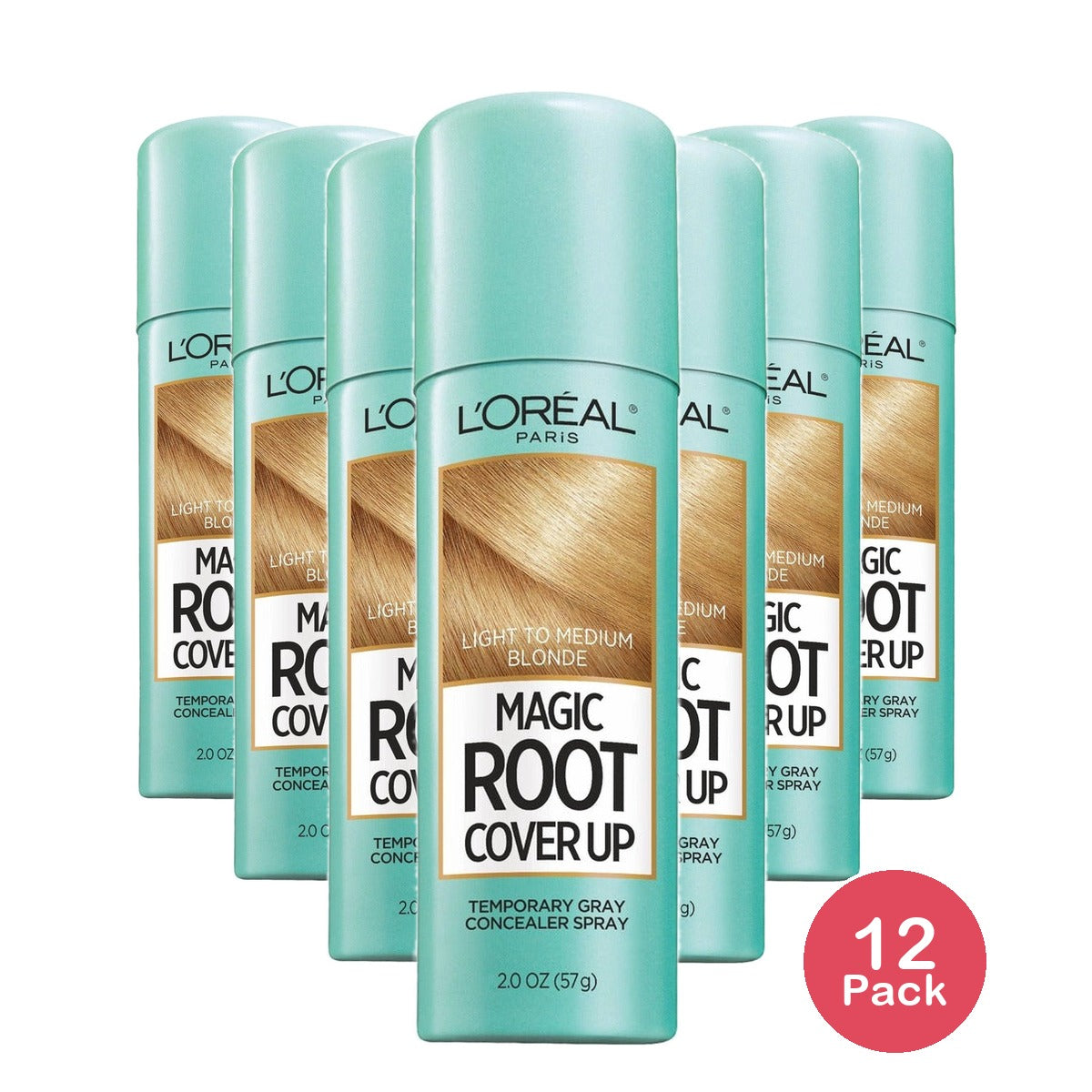 L'Oreal Paris Magic Root Cover Up Light Medium Blonde 2 Oz (Pack of 12)