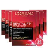 LOreal Paris Revitalift Triple Power Anti Aging Moisturizer 1.7Oz (Pack of 24)