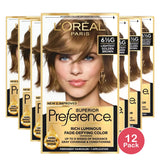 L'Oreal Paris Superior Preference Permanent Hair Color 6.5G Lightest Golden Brown 8Oz (Pack Of 12)