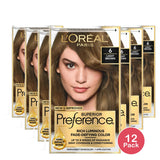 Loreal Superior Preference Hair Color 6 Light Brown1 Ea 8Oz (Pack Of 12)