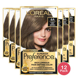 Loreal Superior Preference Hair Color 6A Light Ash Brown1 Ea 8Oz (Pack Of 12)