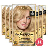 Loreal Superior Preference Hair Color 8 Medium Blonde1 Ea 8Oz (Pack Of 12)